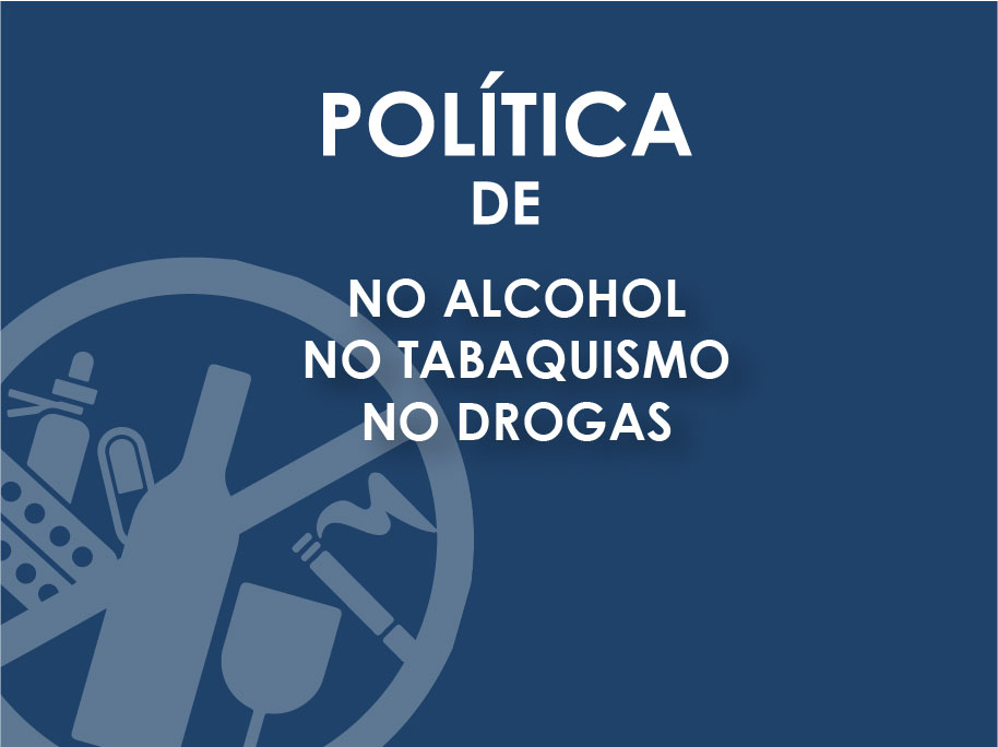 Política de no alcohol, tabaquismo y drogas